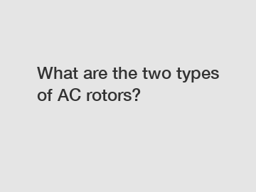 What are the two types of AC rotors?