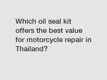 Which oil seal kit offers the best value for motorcycle repair in Thailand?